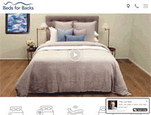 Tablet Screenshot of beds4backs.com.au